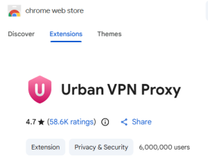 Urban VPN Proxy browser extension