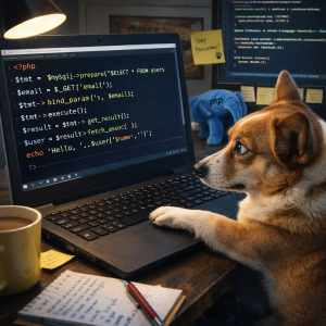 Corgi coding prepared statements in PHP